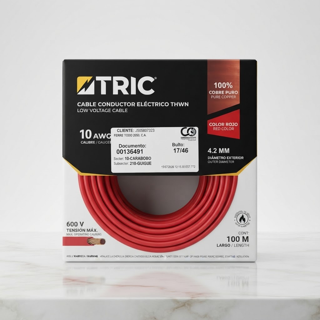 ROLLO DE CABLE 12 DE UNA GUIA