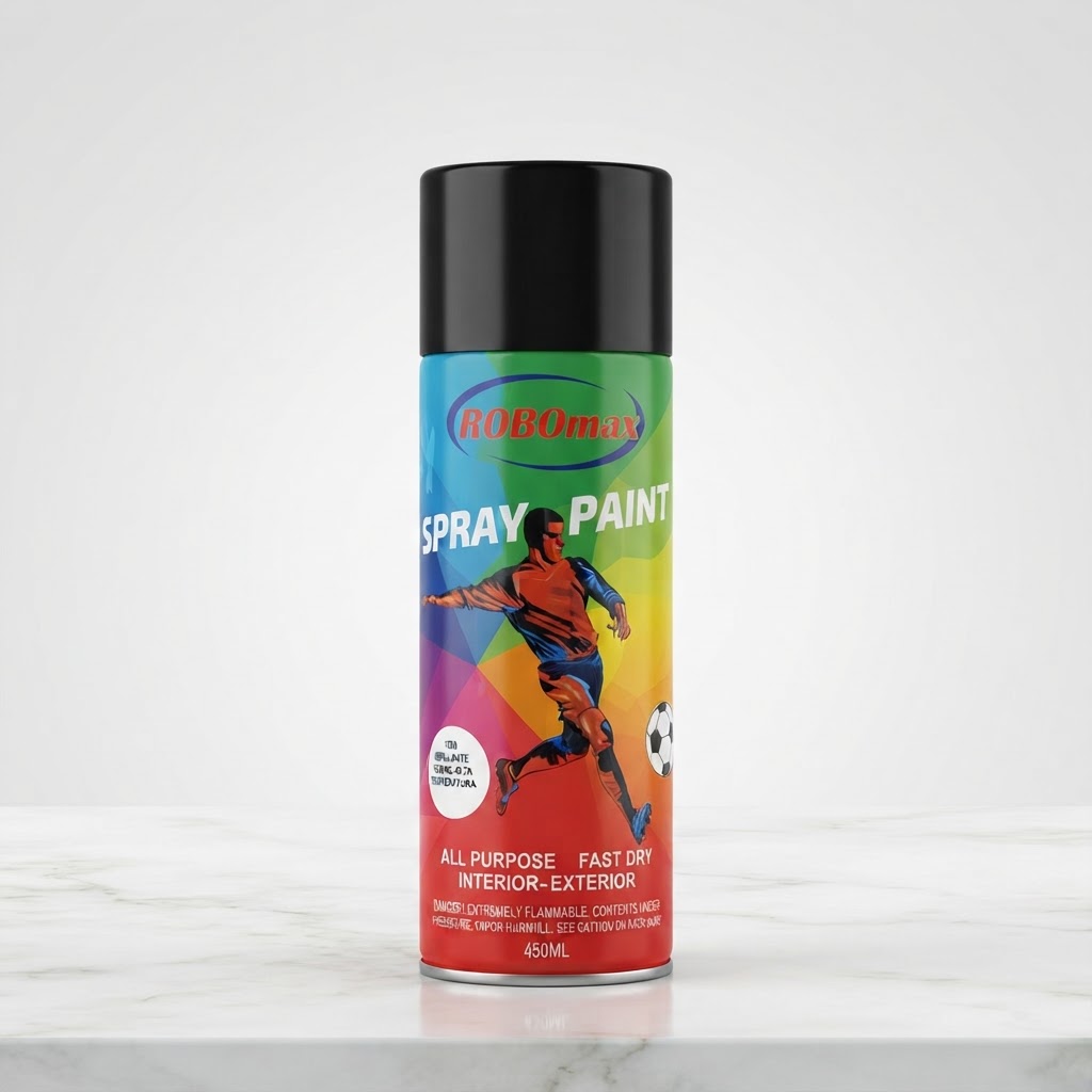 SPRAY NEGRO BRILLANTE ALTA TEMPERATURA ROBO MAX