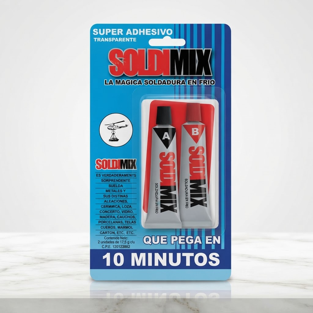 SOLDIMIX 10 MINUTOS ACERO PLASTICO