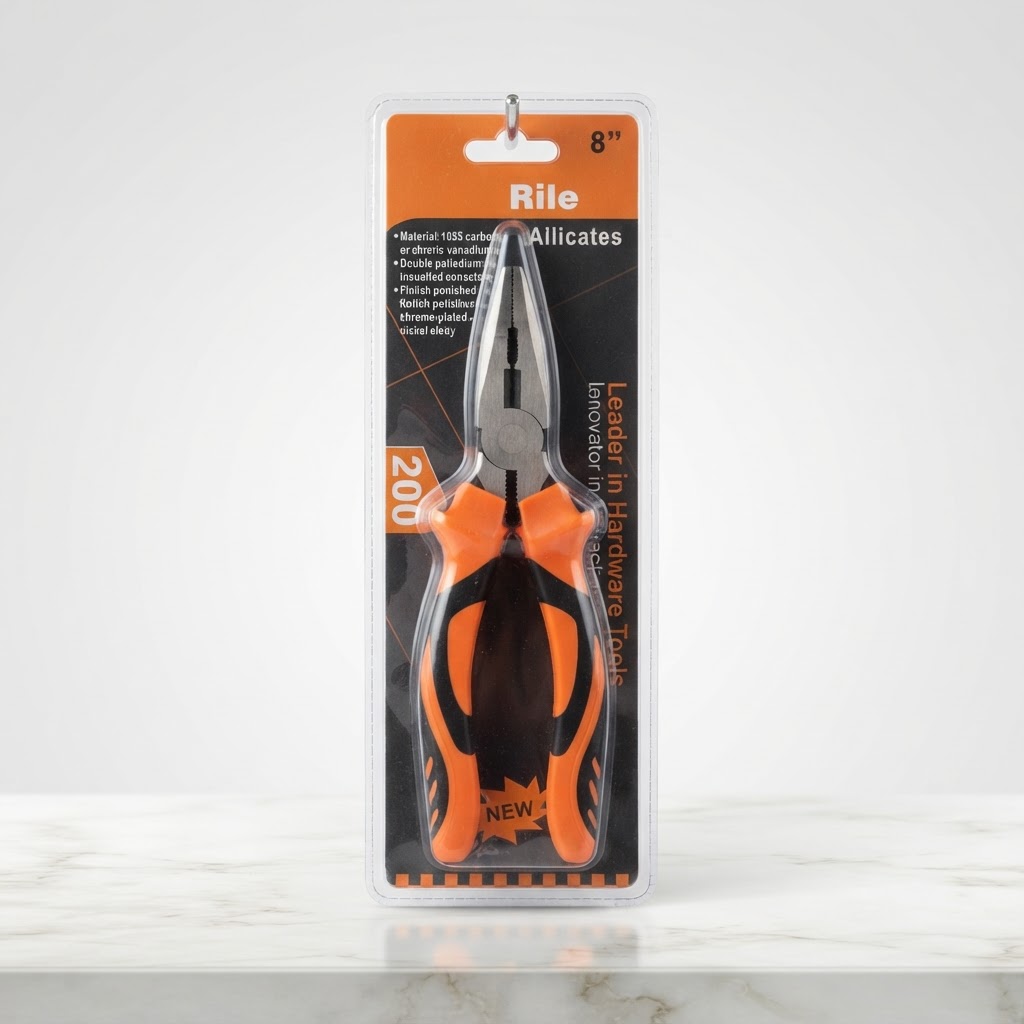 PINZA ELECTRICISTA PUNTA LARGA 200MM