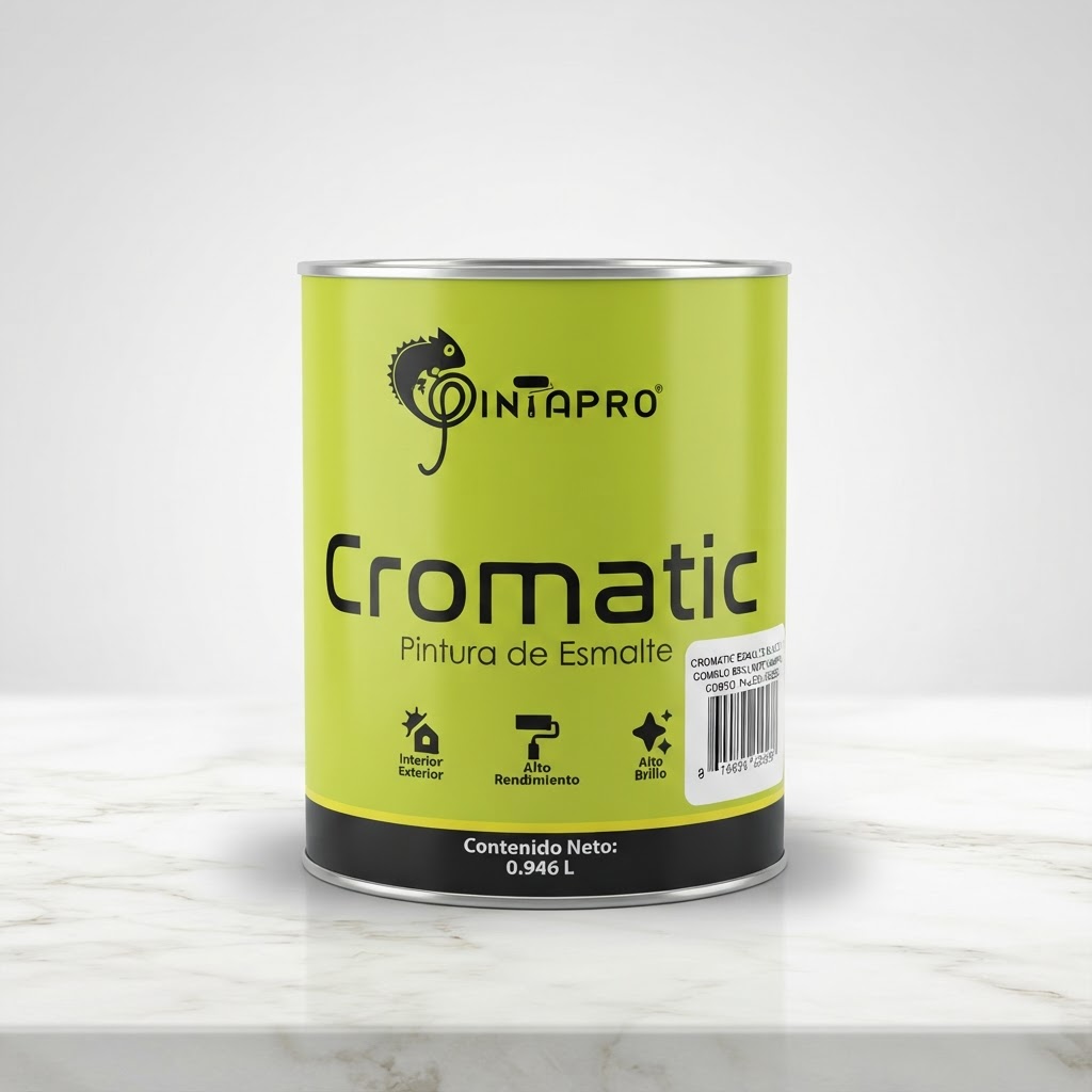 1/4 GALON CROMATIC ESMALTE BRILLANTE MARFIL