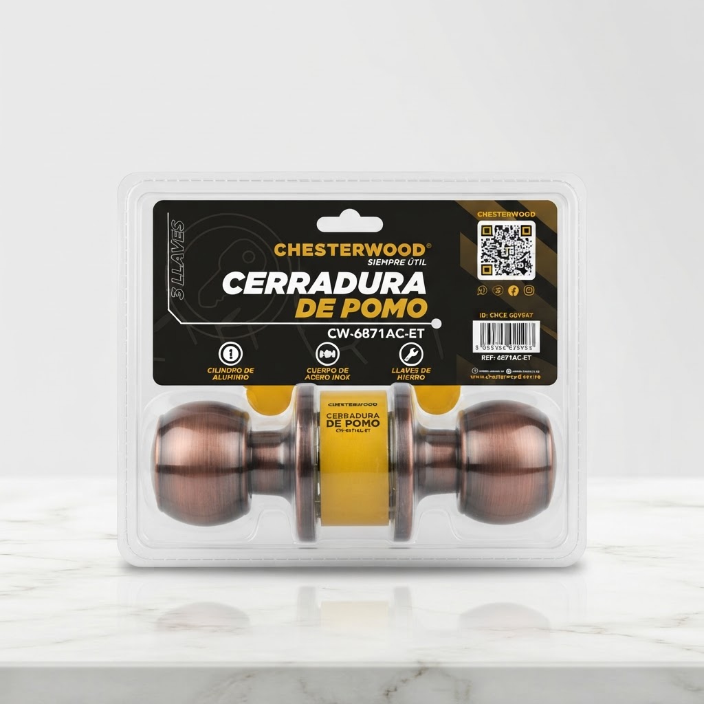 CERRADURA POMO CHESTERWOOD