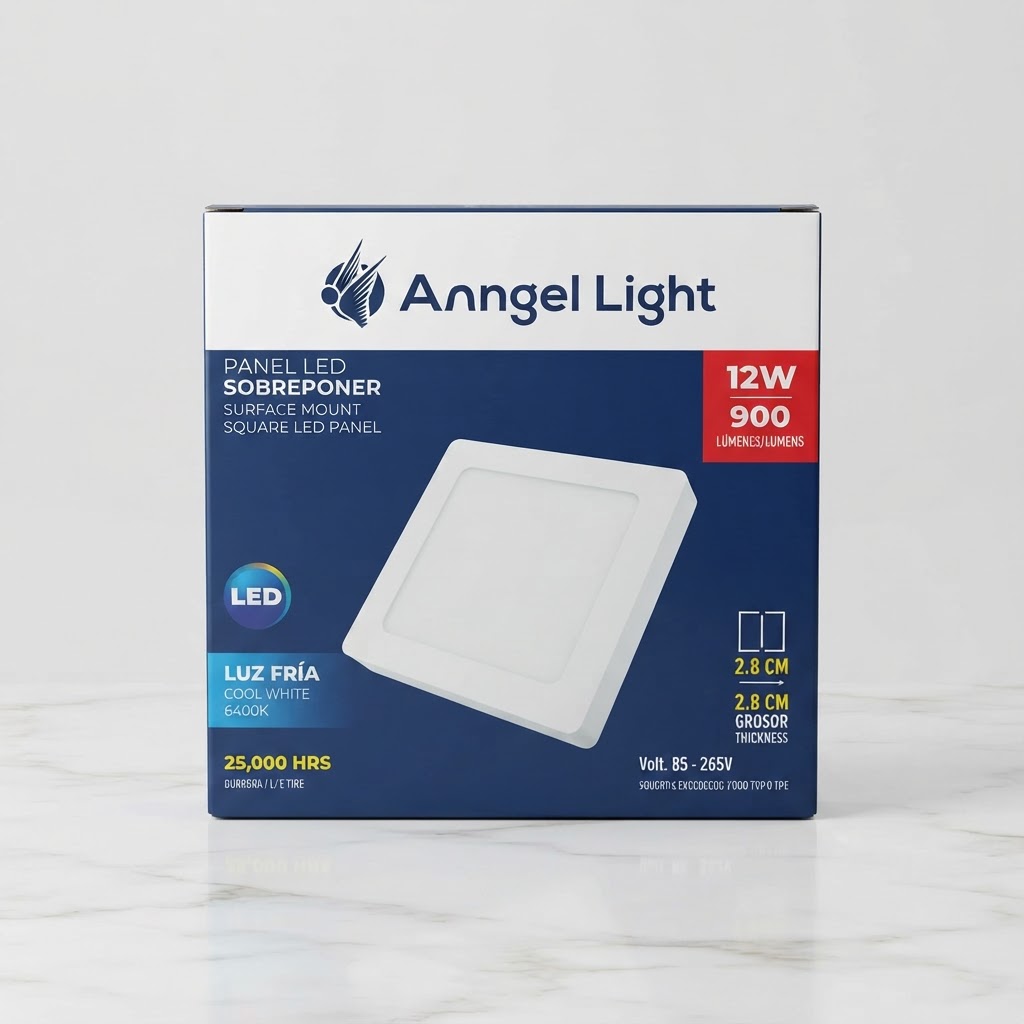 PANEL LED CUADRADO ANGEL LIGTH 12W