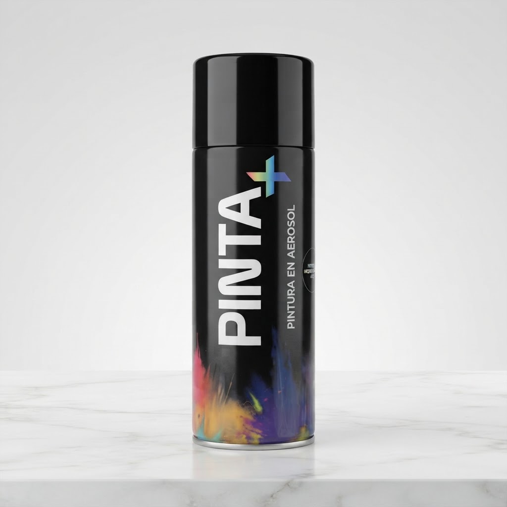 SPRAY NEGRO BRILLANTE PINTA+
