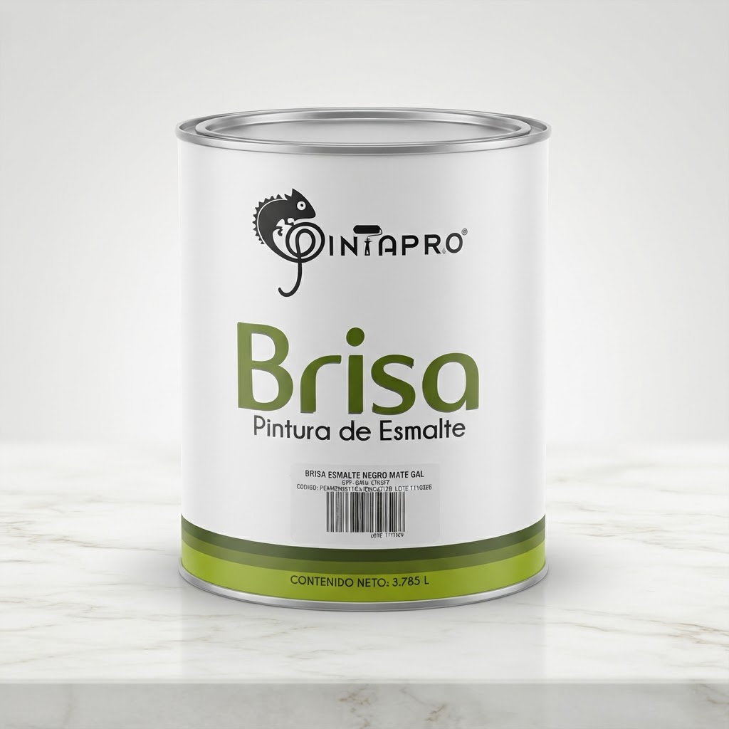 1/4 GALON BRISA ESMALTE ALQUIDICO MATE NEGRO