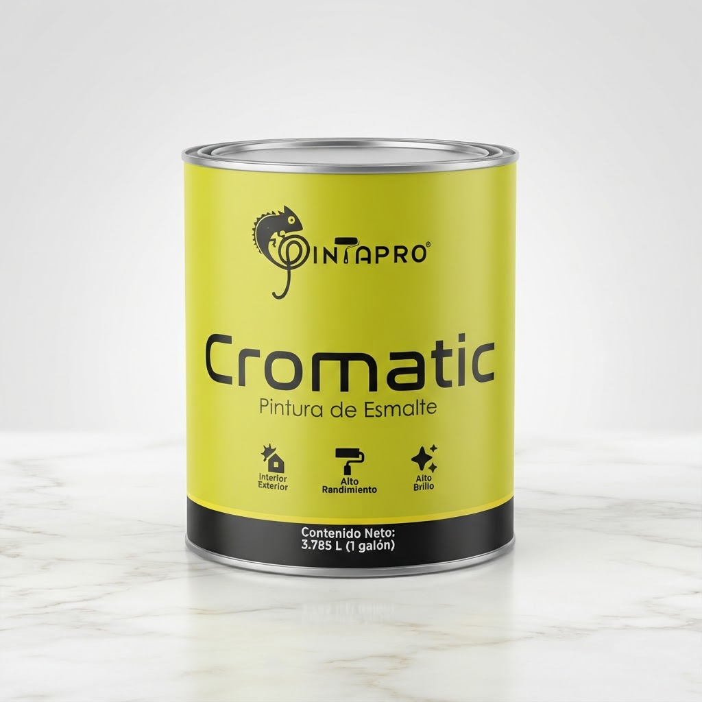 1/4 GALON CROMATIC BRILLANTE ESMALTE BLANCO NIEVE