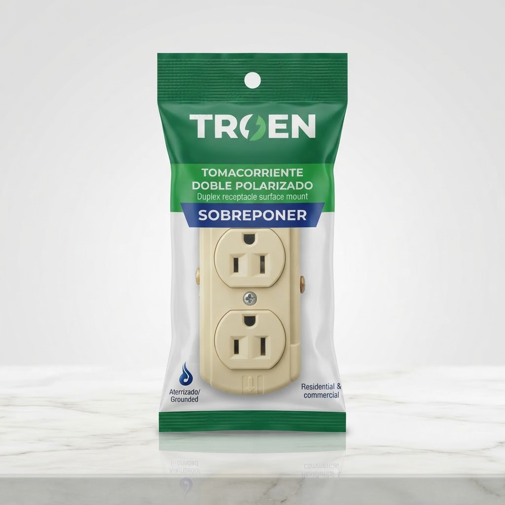 TOMA DOBLE CON TIERRA SUPERFICIAL BEIG SUPERIOR