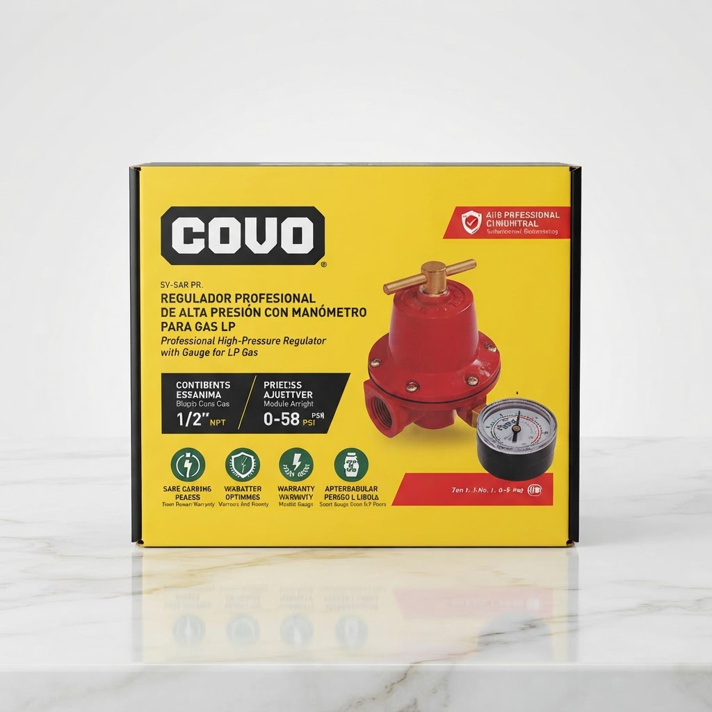 REGULADOR CON MANÓMETRO COVO