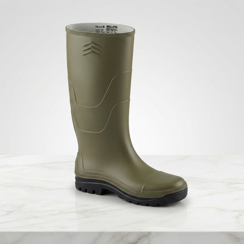 Bota verde suela negra TALLA 44 BELLOTA