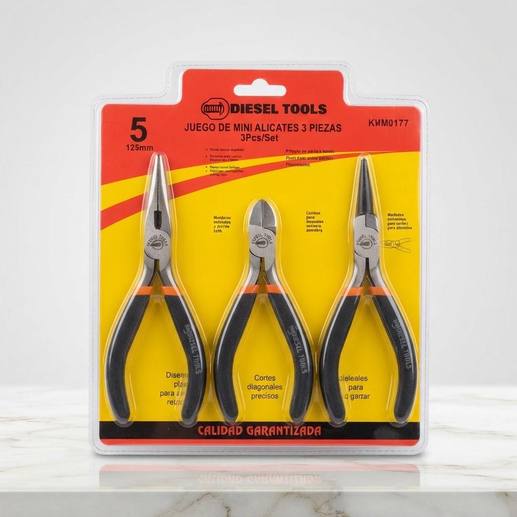 JUEGO DE MINI ALICATES 3 PIEZAS DIESEL TOOLS