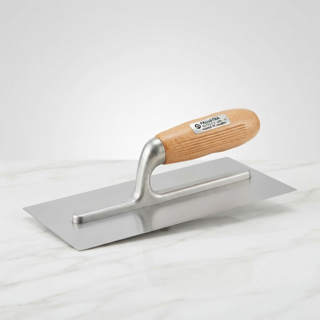 PALUSTRA METALICA LISA MANGO DE MADERA
