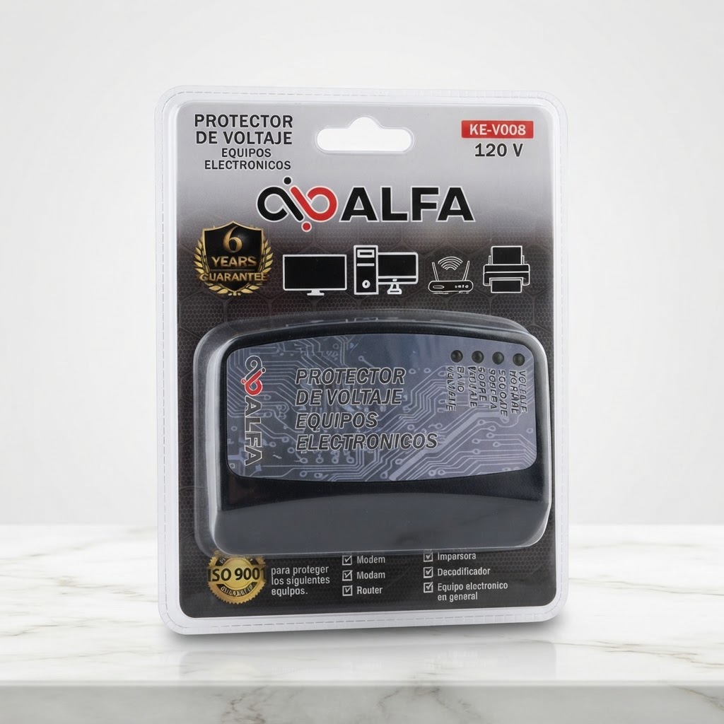 PROTECTOR ALFA 3 TOMAS 110V NEVERA Y TV