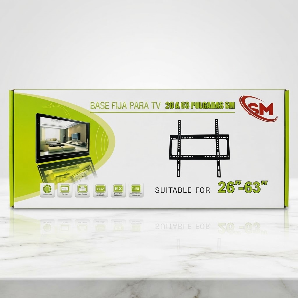 BASE FIJA PARA TV 26 A 63 PULGADAS SM