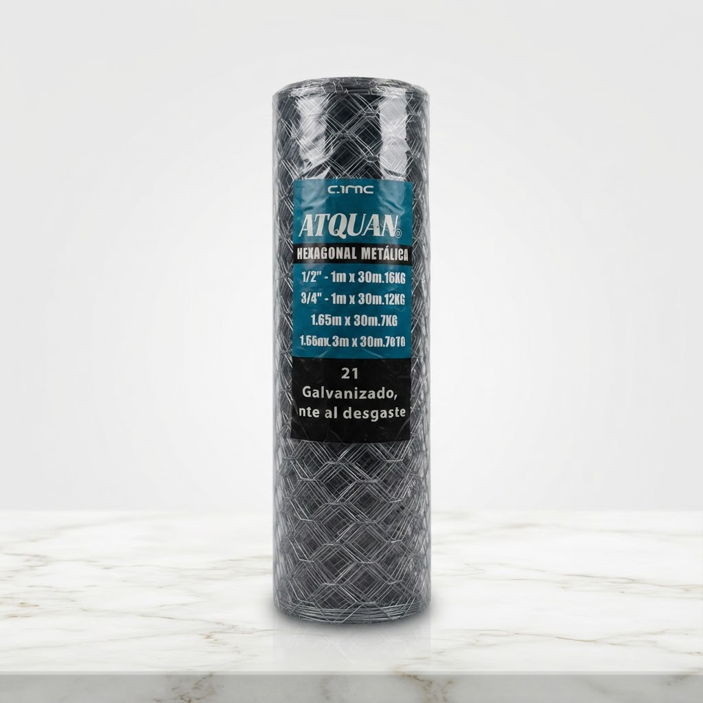 MALLA HEXAG. GALLINERO1.65x25mts ATOUAN