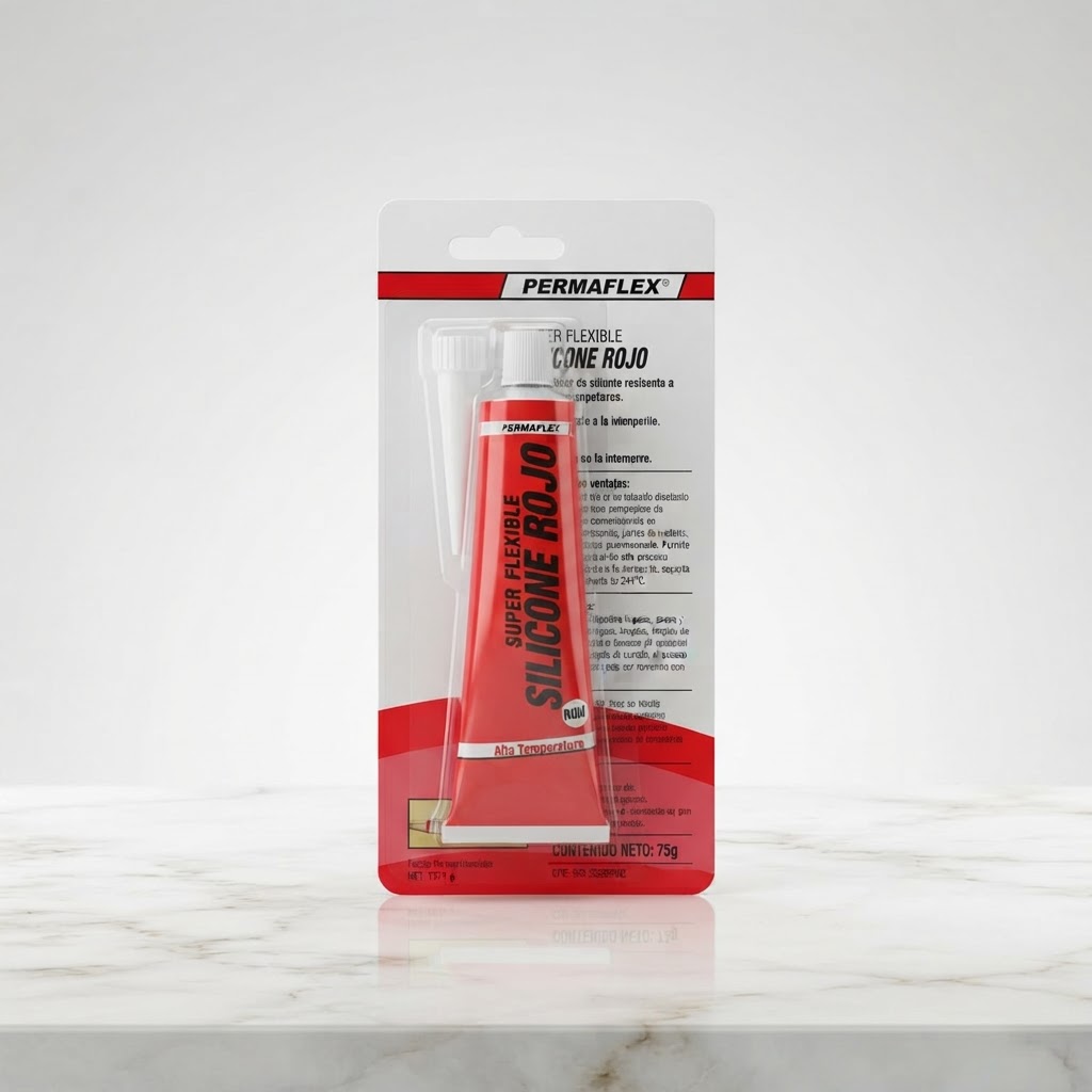 SILICON ROJO PERMAFLEX
