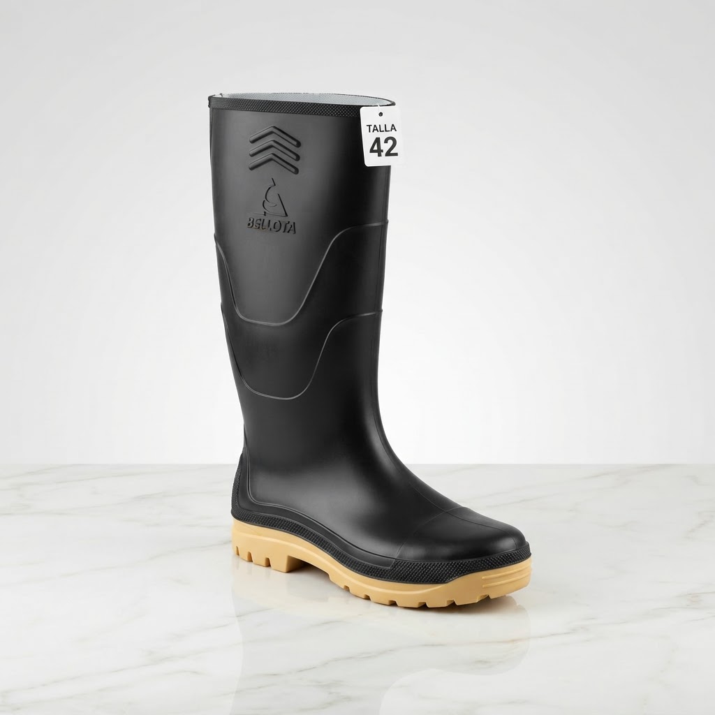 Bota negra suela amarilla TALLA 42 BELLOTA
