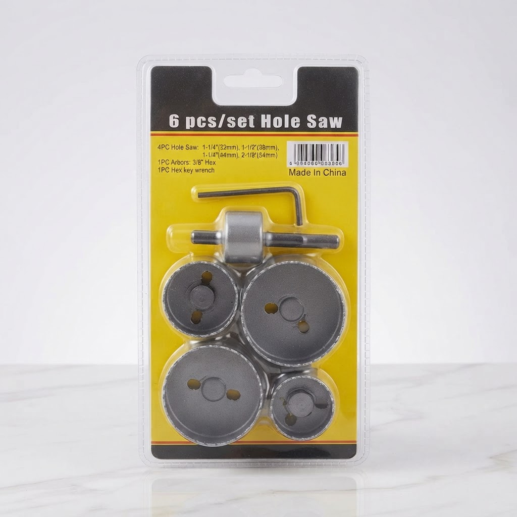 JUEGO DE SIERRA COPA 6 PIEZAS HOLE SAW