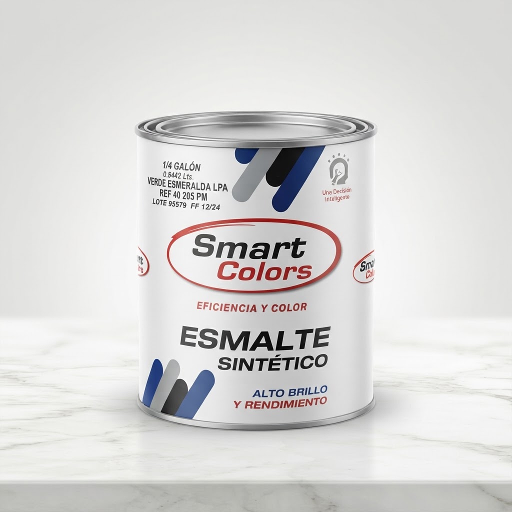 1/4 ESMALTE SMART VERDE ESMERALDA PINTEMOS
