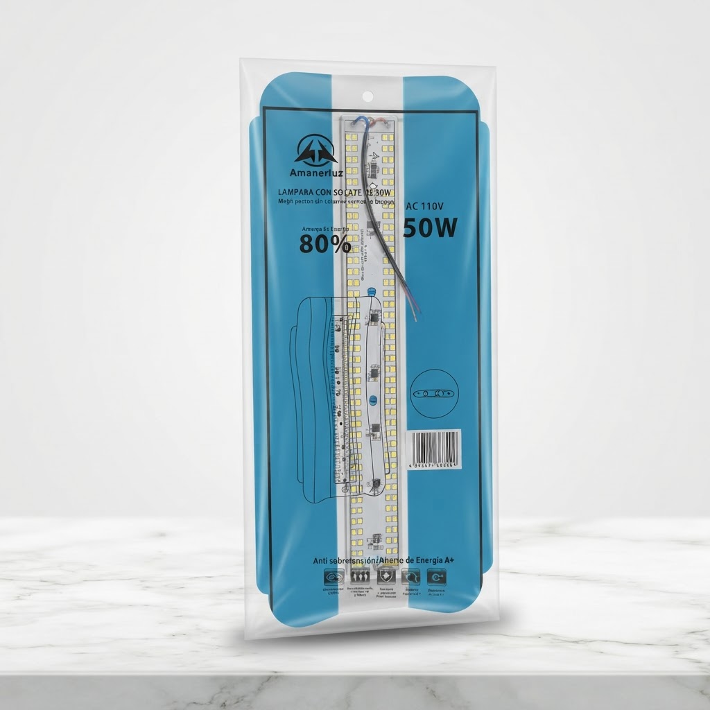 LAMPARA CON SOCATE DE 50W AMANERLUZ
