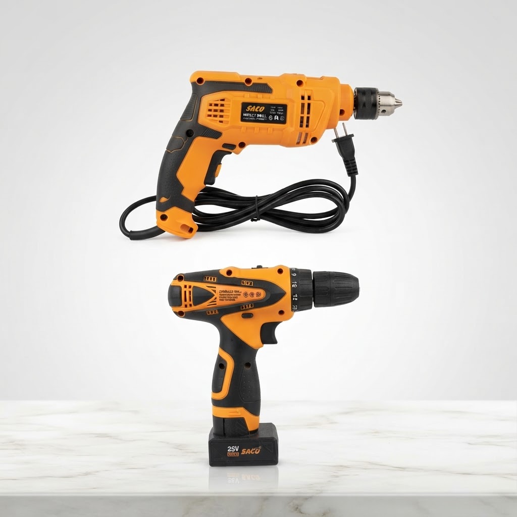SET 2 PIEZAS TALADRO INALAMBRICO 25V + TALADRO NORMAL 120V