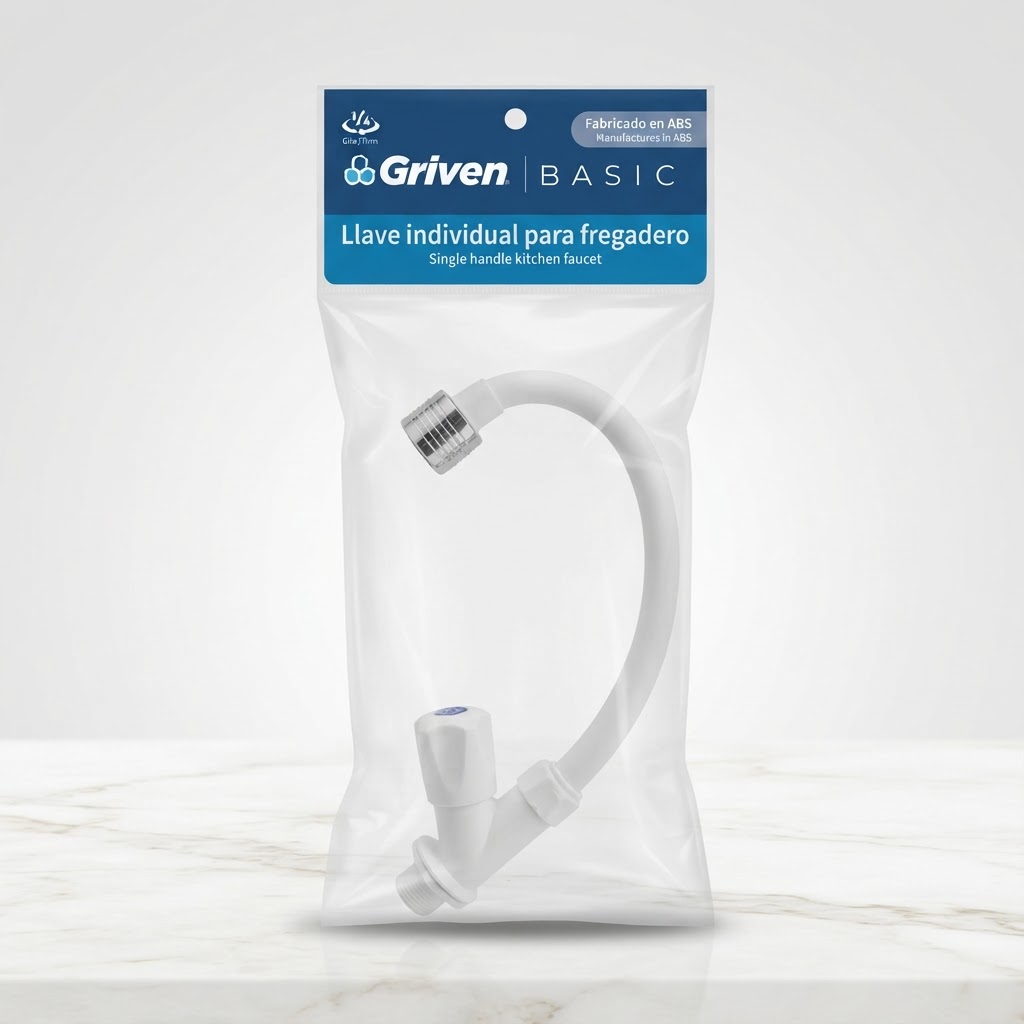 LLAVE FREGADERO INDIVIDUAL GRIVEN BLANCA