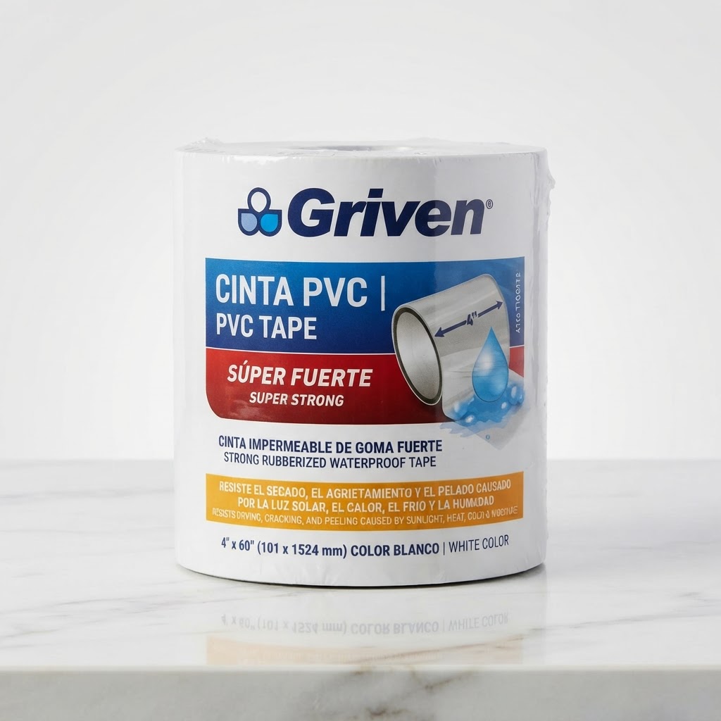 CINTA PVC GRIVEN PARA TANQUE BLANCA Y NEGRA