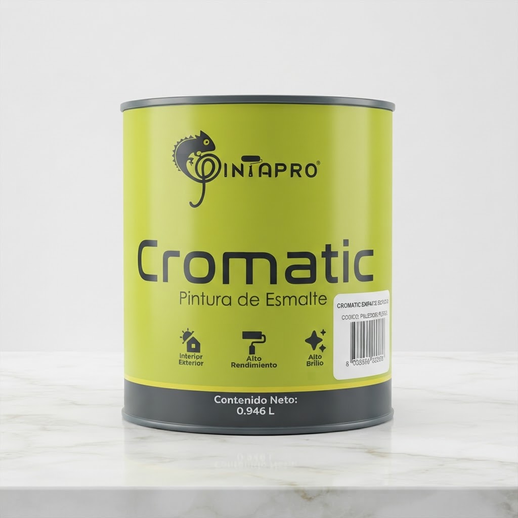 1/4 GALON CROMATIC ESMALTE BRILLANTE ROJO
