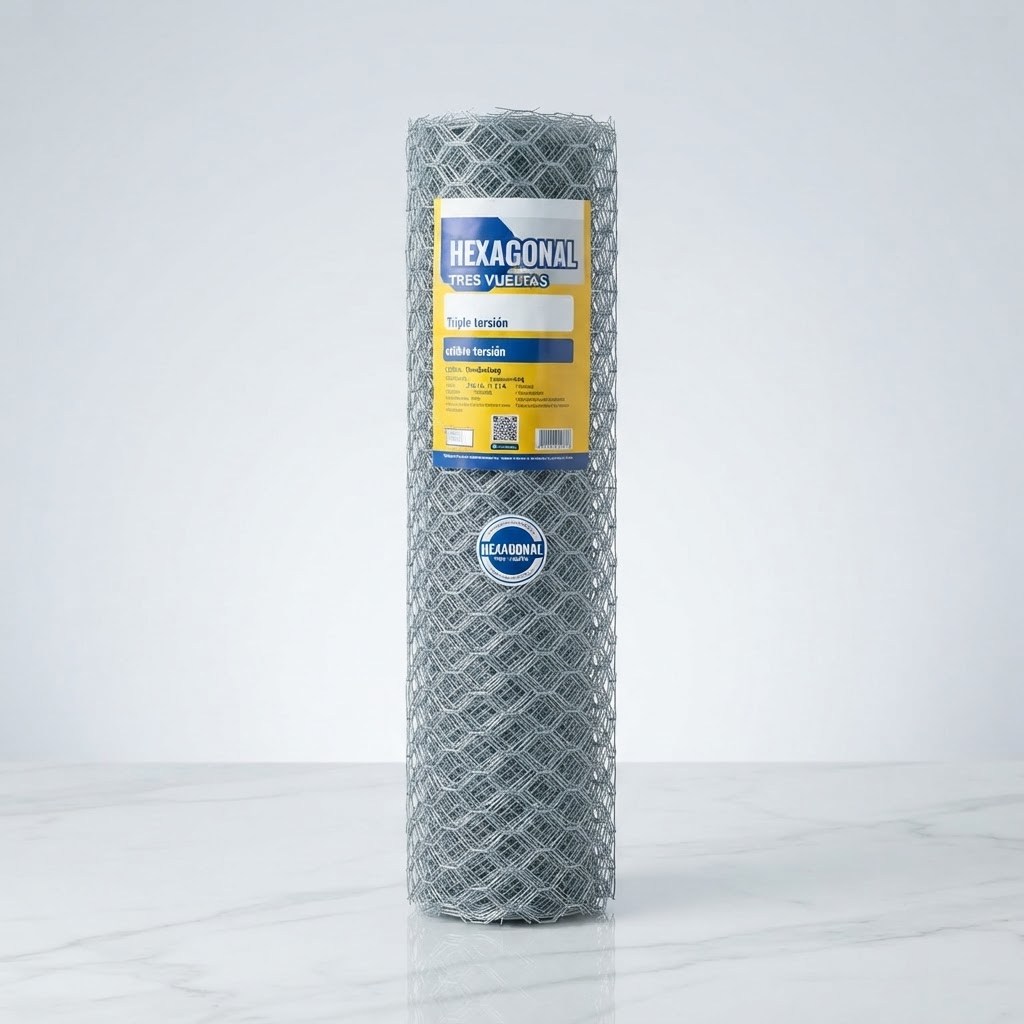 Malla hexagonal tipo gallinero 1,65 mx25