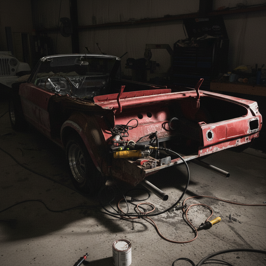 1966 Ford Mustang Convertible before