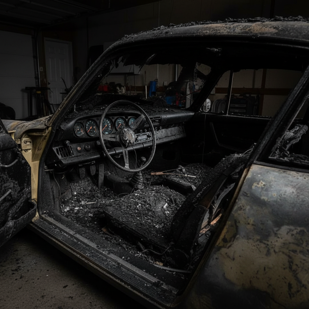 1965 Porsche 356 SC before