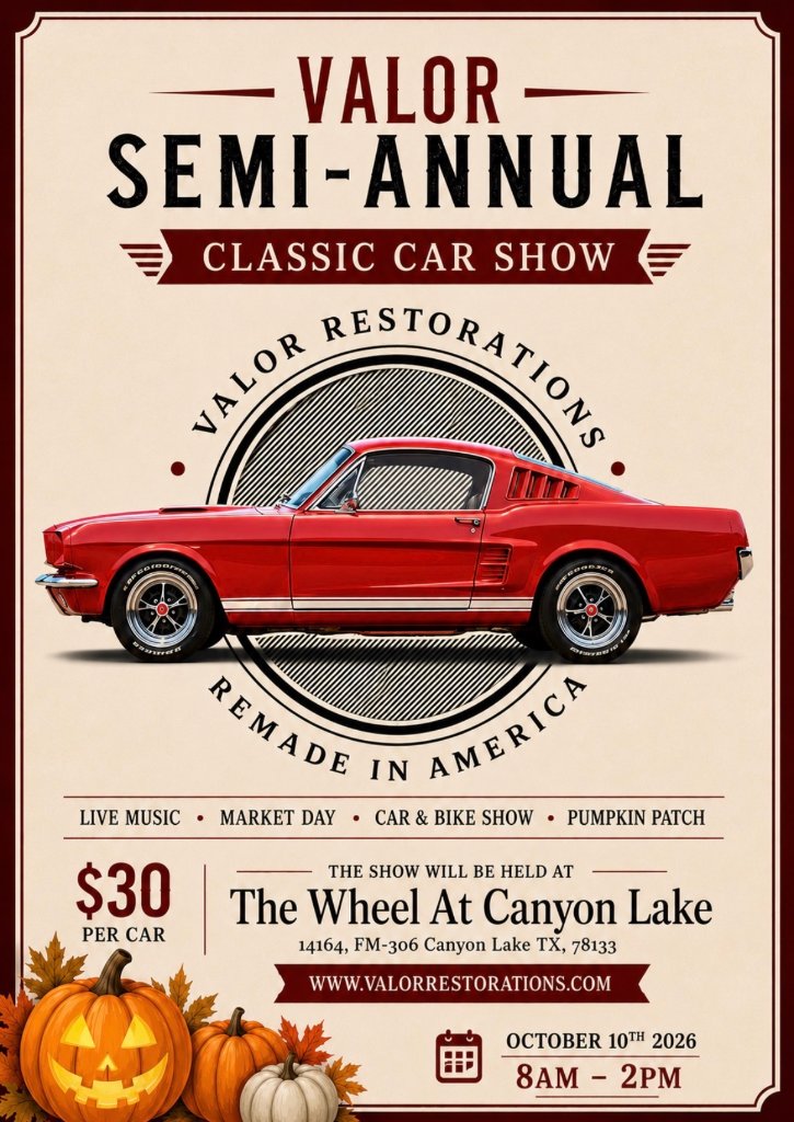 Valor Classic Car Show — October 10, 2026