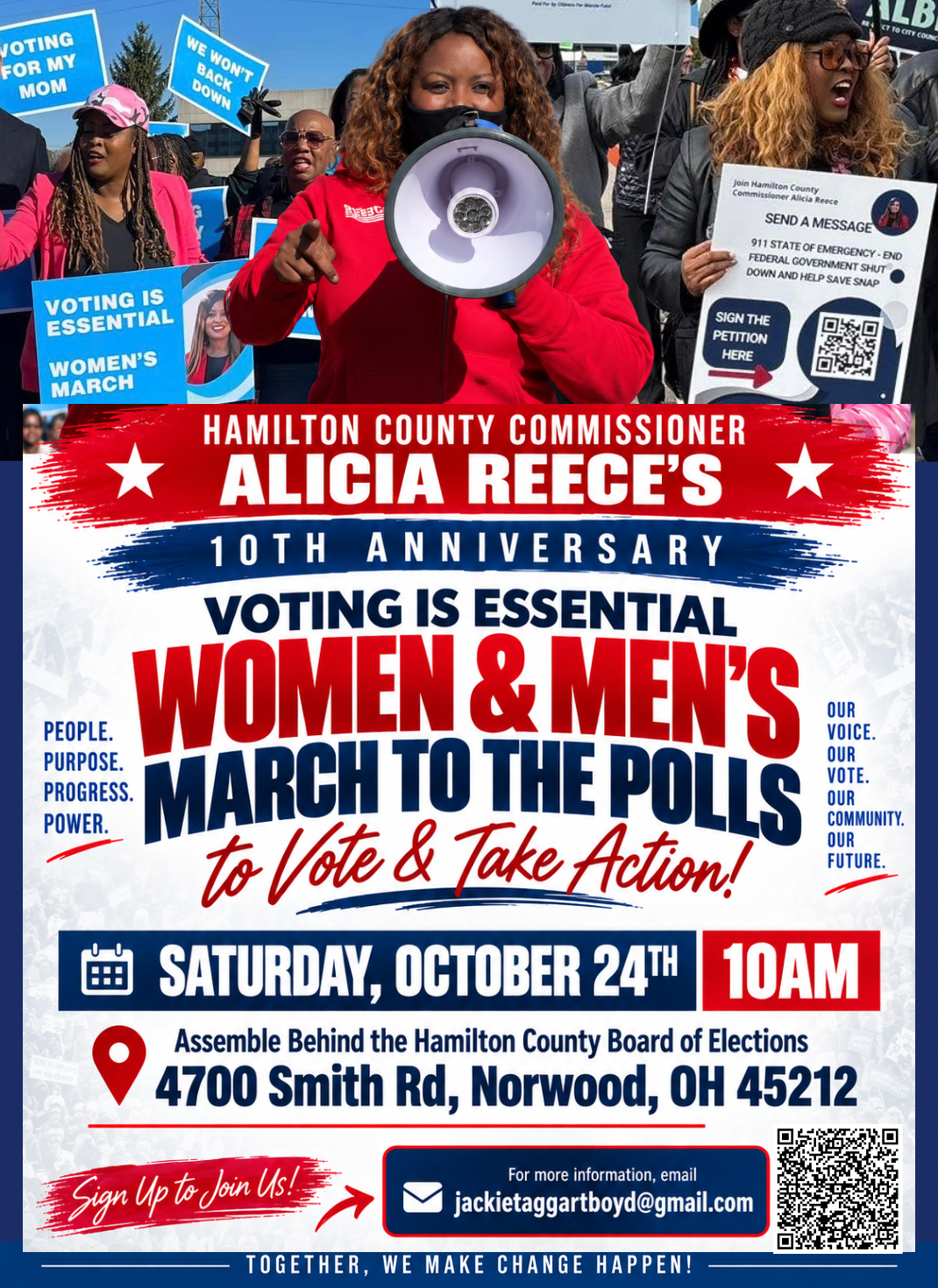 Alicia Reece's 10th Anniversary Women & Men's March to the Polls