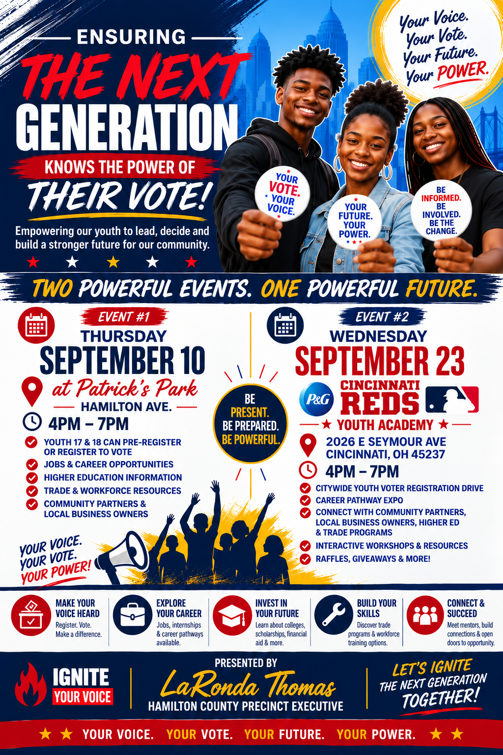 Ignite Your Voice Citywide Youth Voter Registration Drive