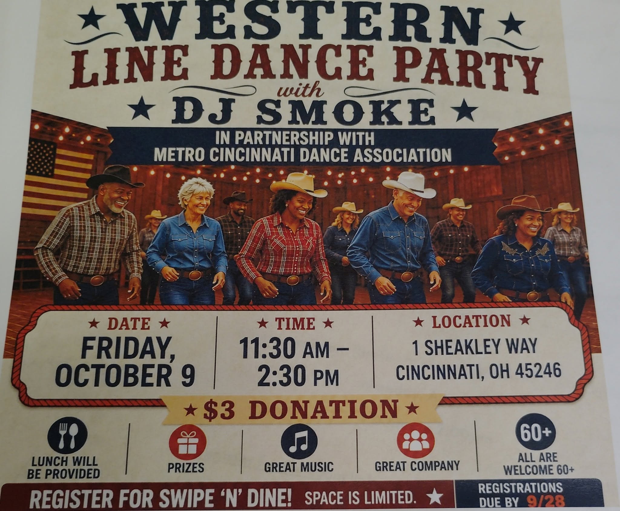 Western Line Dance Party with DJ Smoke