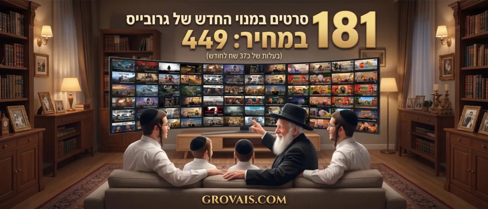 תוכנית המנויים לסרטי גרובייס תתאימו לכם חבילה שמתאימה לכם