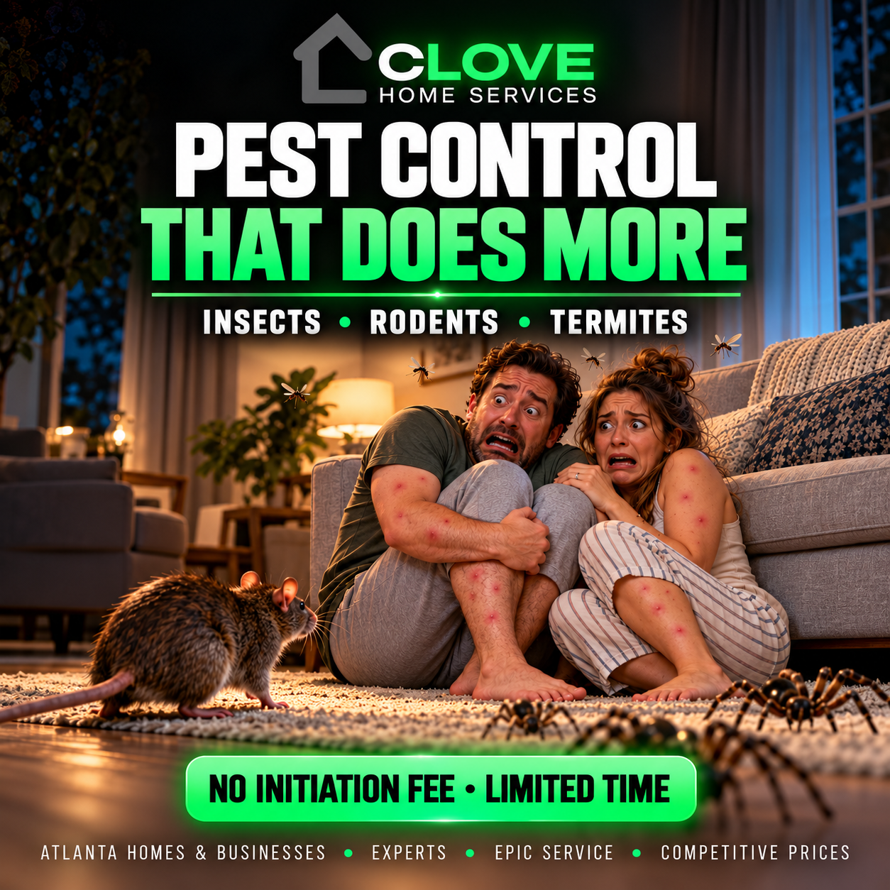 Clove Home Services pest control for Atlanta homes and businesses