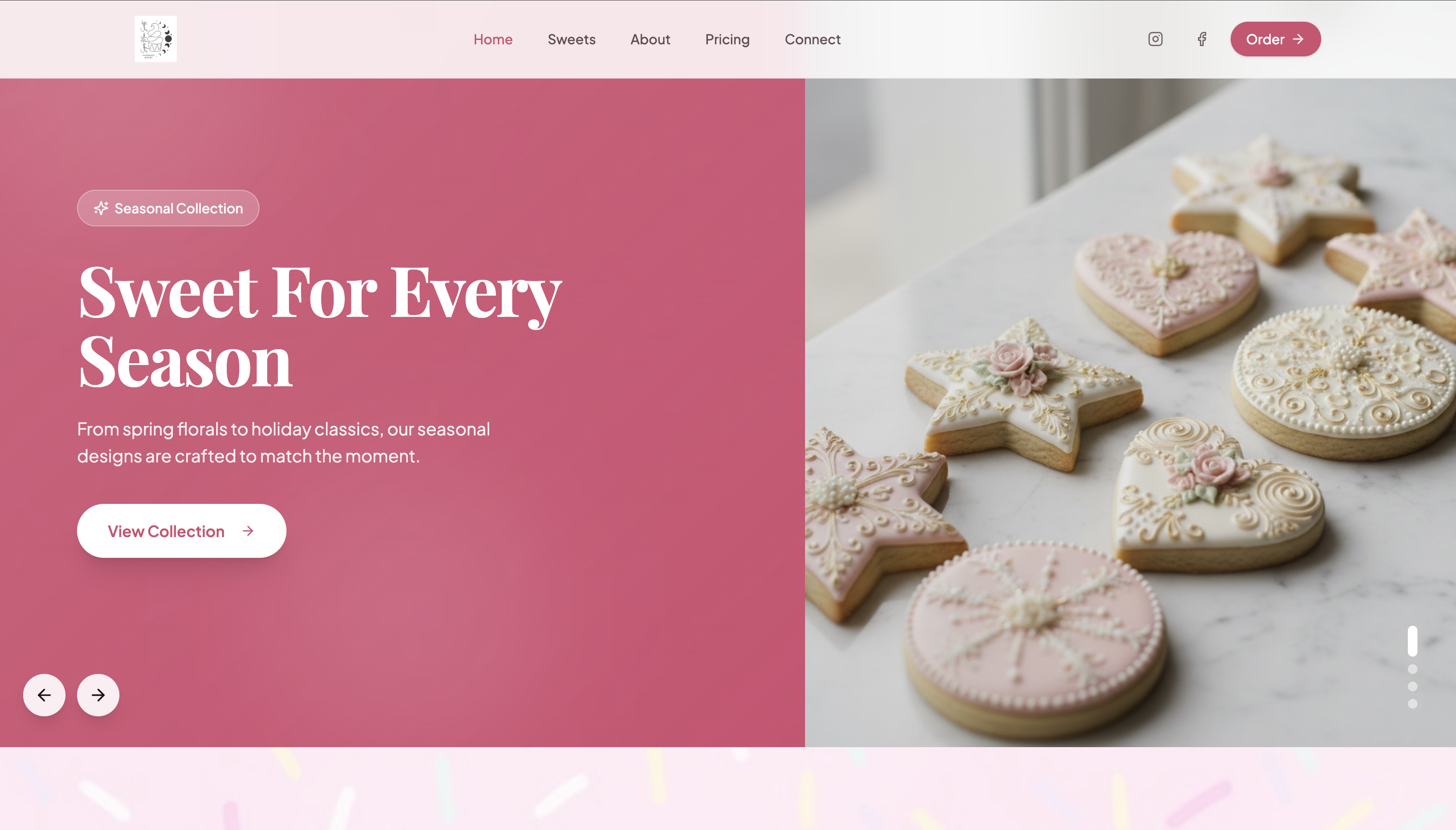 Sugar Moon Sweets homepage