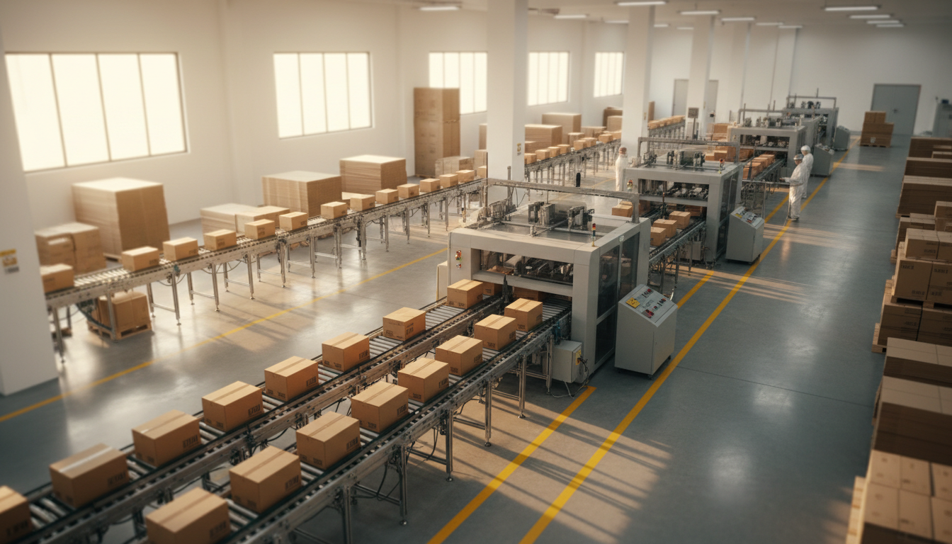 Modern packaging manufacturing facility