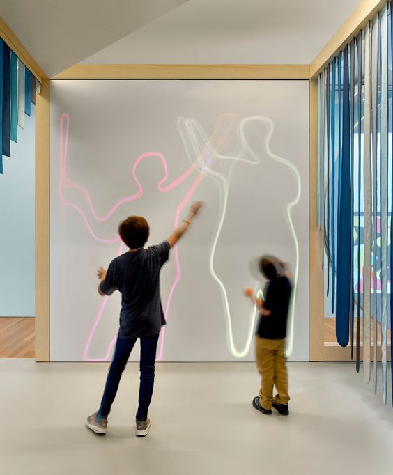 Neon Silhouette Wall