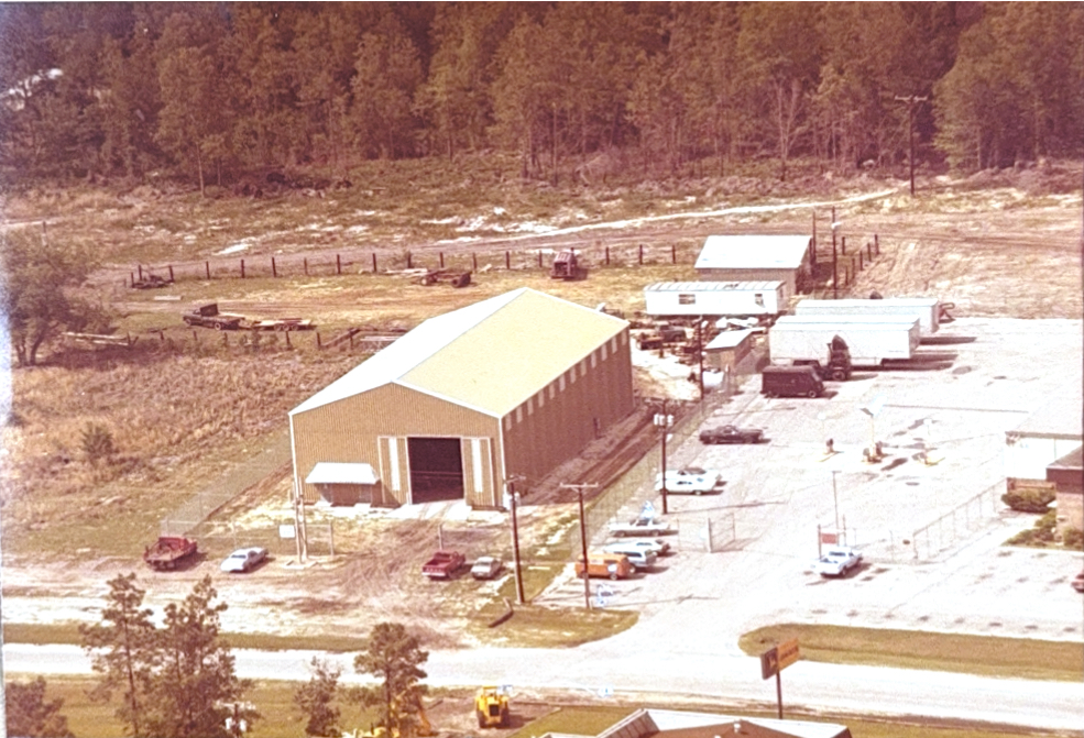 Early aerial view of the Teston Machine facility following relocation to the current property.