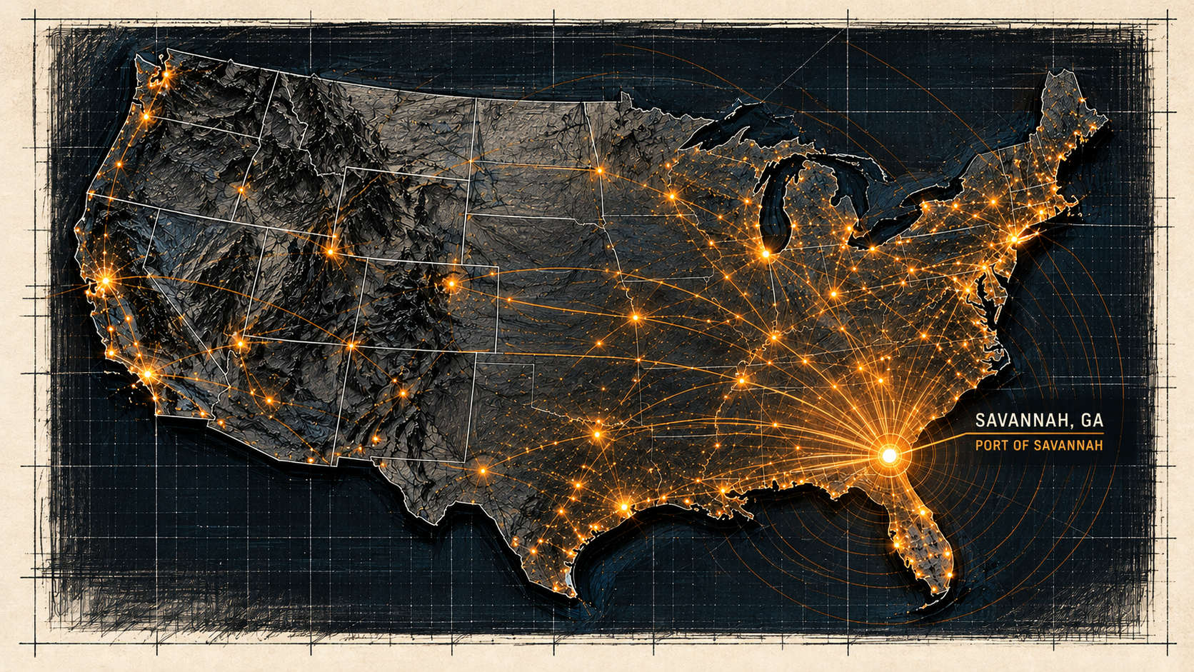 Teston Machine Corp service region — Savannah, GA & Nationwide