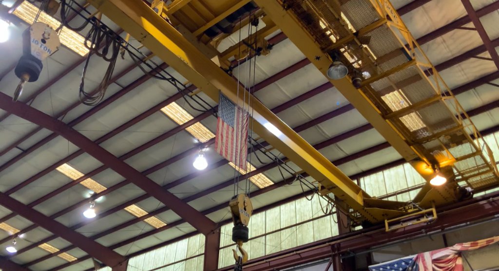 10 Ton bridge cranes in facility
