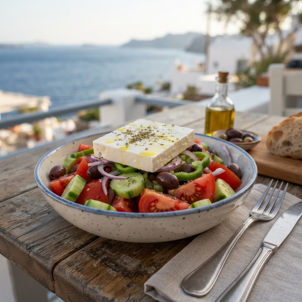 Greek Village Salad (Horiatiki)