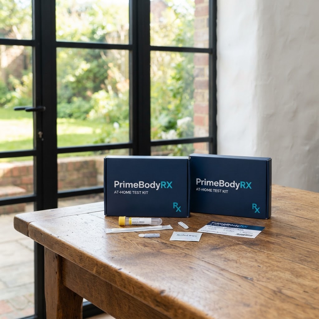 PrimeBodyRX at-home test kit, two-box set
