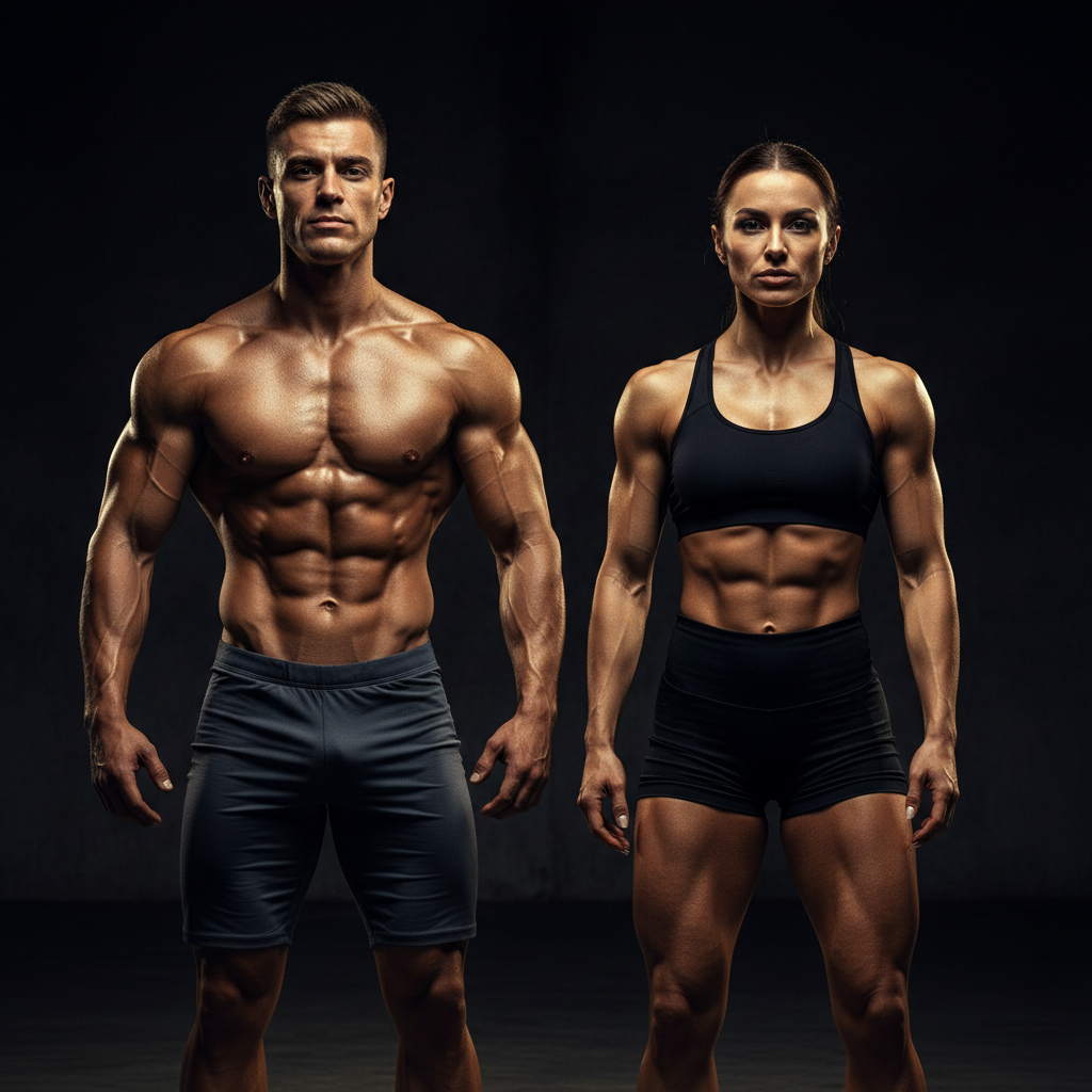 Athlete training in a dark gym β the PrimeBodyRX longevity partner platform for medspas and clinics