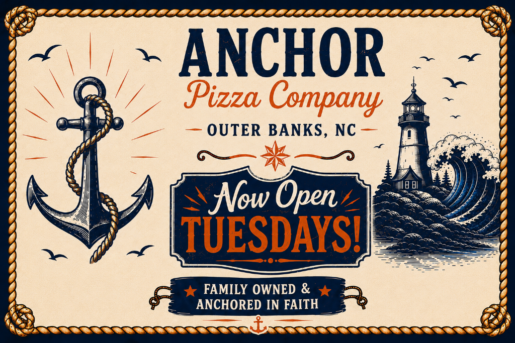 Anchor Pizza Company weekly specials menu