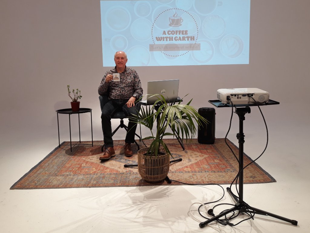 Garth presenting