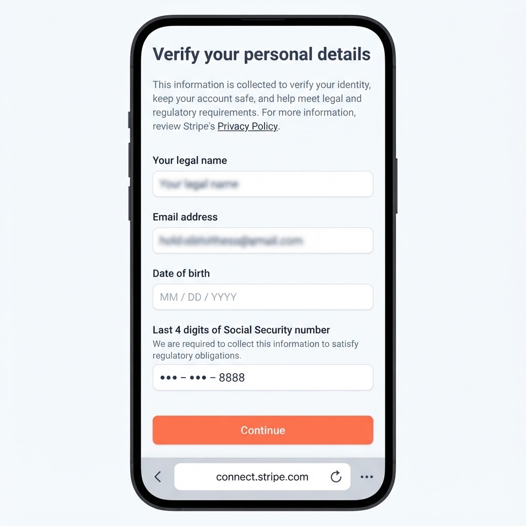 Verify your personal details