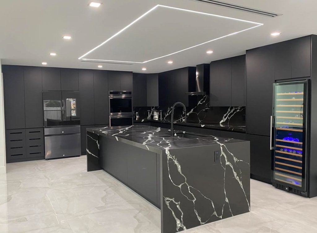 Residential kitchen remodeling project by Carbon Haus Construction in South Florida