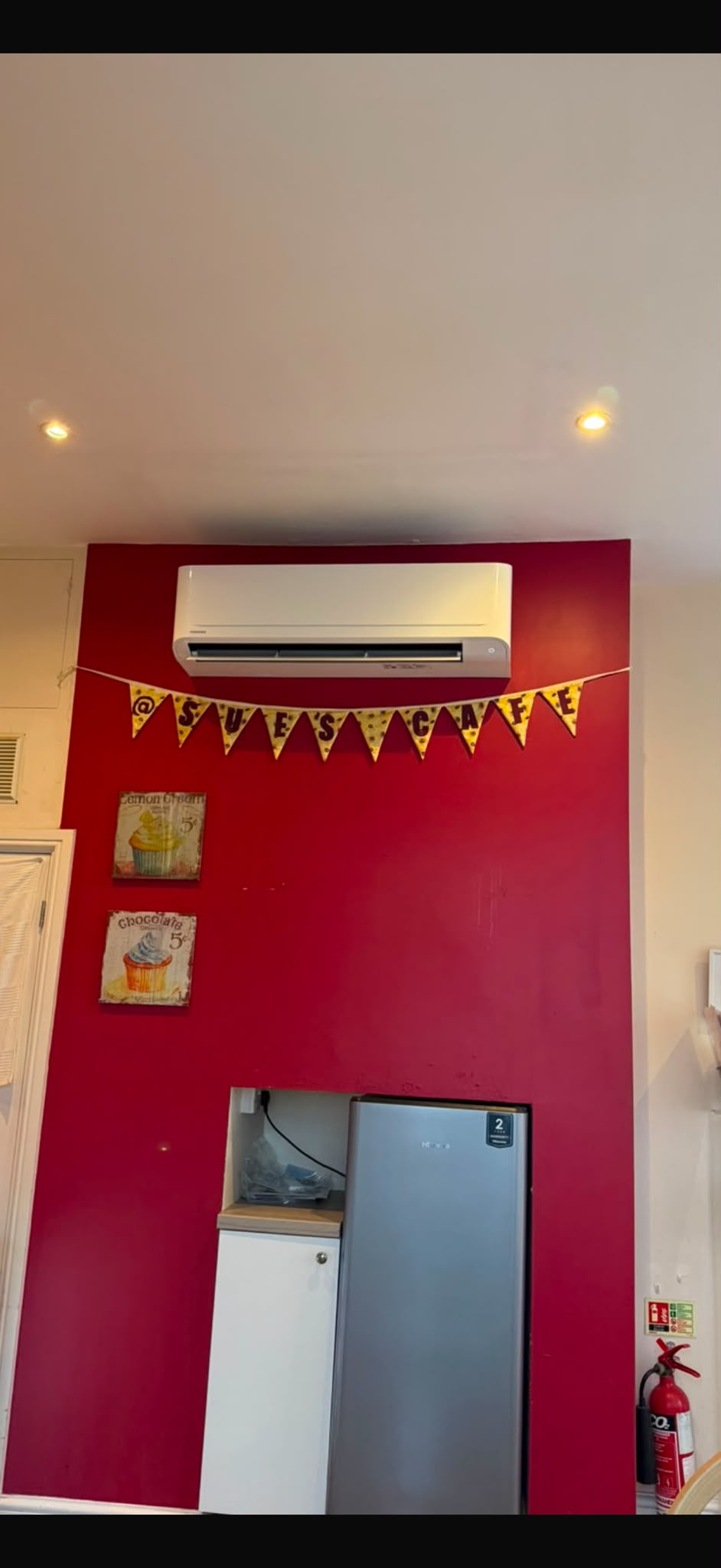 Toshiba Installation for Sue's Cafe